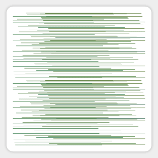 Modern Thin Green Lines Swaying Magnet